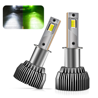 Luz LED para Auto de Doble Color M6G 120W, Sin Errores, Plug and Play, H1 H3 H7 H8 H9 H11 H4 H16 9005 9006 9012, Compatible con Canbus, 12V/24V para GMC