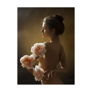 Kits de pintura de diamantes 5D cuadrados/redondos DIY, arte corporal, bordado de diamantes, flores, juegos de pintura en <span class=keywords><strong>lienzo</strong></span> para niñas, ilustraciones, decoración del hogar - Product Image 1