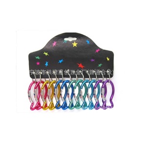 Aluminum Alloy Carabiner Set 10pcs Multicolor Outdoor Camping Climbing Hooks Hanging Securing Connecting Universal Use - Product Image 1