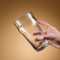 Verres à bière transparents personnalisés avec logo, verres à bière surdimensionnés pour la bière artisanale, verres à boire sans plomb pour restaurant