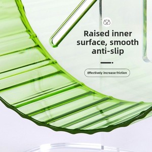 Pappagallo ruota che corre giocattolo di piccole forniture di animali per il tapis roulant per uccelli esercizio auto-intrattenimento per alleviare lo Stress per le calette - Product Image 1