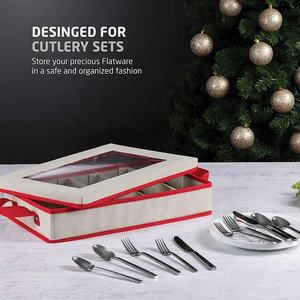 Boîte de <span class=keywords><strong>rangement</strong></span> festive de Noël Boîte de <span class=keywords><strong>rangement</strong></span> pour couverts Boîte de <span class=keywords><strong>rangement</strong></span> pratique Sentiment super atmosphérique - Product Image 5