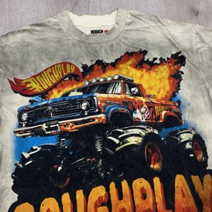 Camiseta de Punto 100% Algodón RoughPlay Madness, Camiseta de Manga Corta de Verano Vintage de Moda Urbana Estadounidense - Product Image 3