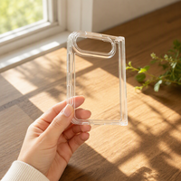 Vente en gros d'étuis transparents en acrylique antichoc 2 en 1 pour Duo, coque de protection aux coins arrondis pour téléphone portable pliable