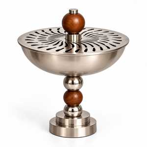<b>Wooden</b> & Glass Incense Burner for <b>Temple</b> Decoration Meditation Yoga Studio and Premium Spiritual Home Accessories - Product Image 4