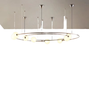 Araña de <span class=keywords><strong>asteroide</strong></span> de cristal creativa posmoderna nórdica, luces LED para sala de estar, dormitorio, estudio, modelo de habitación, Hotel - Product Image 4