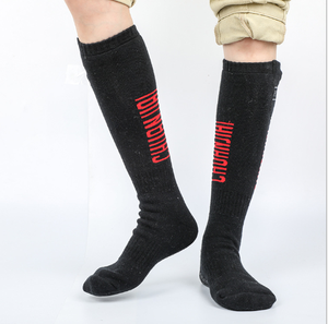 One fengen Winter Graphen beheizte Socken mit USB Charhip Pants <span class=keywords><strong>foot</strong></span> Cold Warming Pants Muster Strümpfe Print Power Bank Woven - Product Image 3