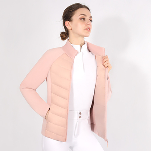 Vestes d'<span class=keywords><strong>équitation</strong></span> roses personnalisées en usine, manteau d'<span class=keywords><strong>équitation</strong></span> pour femmes, mode d'hiver, veste en duvet pour garder au chaud, jodhpurs pour femmes - Product Image 3