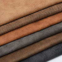 Tissu en microfibre de daim blanc, matière première textile d'usine chinoise