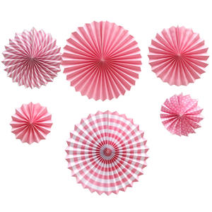 <span class=keywords><strong>Abanico</strong></span> de papel DIY al por mayor, decoración de pared de fondo de flores para centro comercial, tienda, apertura, fiestas de cumpleaños, suministros de decoración para fiestas - Product Image 1
