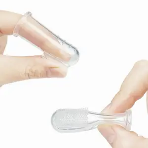 儿童训练360柔软1pcs手指婴儿硅胶牙刷舒适