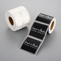 Logo personnalisé feuille d'argent impression rouleau étiquettes d'emballage autocollants en papier adhésif pour les entreprises