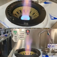 Dispositif de Protection contre les flammes, chaud, épais, en acier inoxydable, Wok Commercial chinois, Super silencieux, livraison gratuite