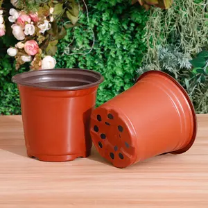 Hot Selling Wholesale Plastic Flower Pots For Plants Nursery Seedling Pots Garden Supplier Items