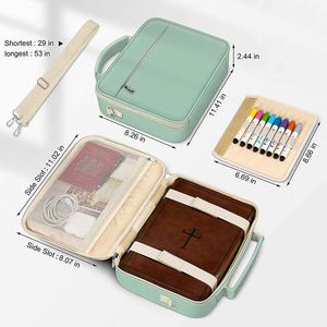 Muestra Gratuita, Bolsa Protectora Multifuncional Personalizada BSCI, Correa de Hombro Ajustable, Funda para Biblia, Bolsa de Transporte para Iglesia - Product Image 4