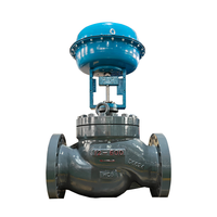 Vanne de régulation de débit pneumatique à commande automatique avec corps en acier inoxydable pour le gaz naturel, le GPL, le propane, la régulation de pression