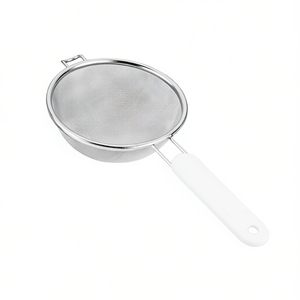 MetalTex Medium Kitchen Sieve Stainless Steel Fine Mesh <b>Strainer</b> For Baking And Cooking - Product Image 2