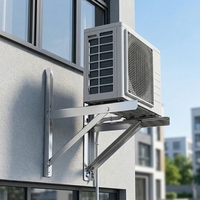 Support extérieur pliable en acier inoxydable 304 sur mesure pour climatiseur, conception triangulaire, capacité de charge 150kg-250kg, résistant à la corrosion