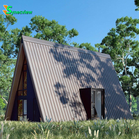 Maison Cadre en A Métallique de Forme Triangulaire de 20 Pieds, Kit Maison Préfabriquée pour Hôtels et Logements, Fournisseur pour Solutions de Projets