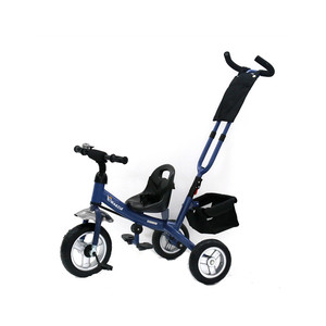 Cadre 2 en 1 en plastique et acier pour tout-petits avec poignée et barre de poussée Tricycle à 3 roues pour enfants de 2 à 4 ans - Product Image 2