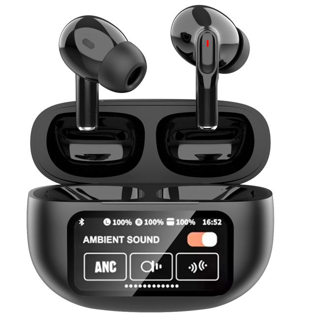 A9 Plus True Wireless Earphone Super Bass Stereo Premium Sound Tws Enc ANC Earbuds Touch Screen Sport Noise Reduction Headset
