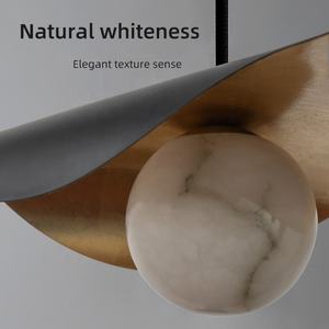 Semplice Post-moderna camera da letto luce di lusso High-End tavolo da Bar lampadario in marmo lampada a sospensione - Product Image 6