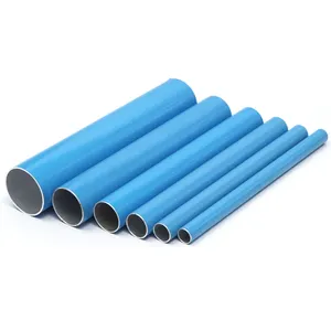 Direct Sales High Quality High Precision Quick Installation T6 Aluminum Tube Blue Aluminum Pipe For Compressed Air Piping