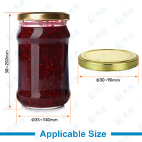 Capsuleuse de bouteille automatique miel nèfle pâte boisson confiture bouteille en plastique pot en verre cosse couvercle machine de capsulage