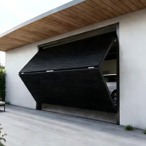 Puertas de Garaje Plegables Dobles <span class=keywords><strong>para</strong></span> Villas, Puertas Eléctricas <span class=keywords><strong>para</strong></span> Patios Exteriores, Puertas Plegables Duraderas, Puerta de Garaje Moderna - Product Image 3