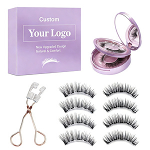 <span class=keywords><strong>Cils</strong></span> magnétiques sans colle, faits à la main, légers, aspect naturel 3D, réutilisables, faciles à porter, applicateur de <span class=keywords><strong>cils</strong></span> magnétiques - Product Image 2