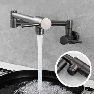 Thương Mại Cấp Thép Không Gỉ Nồi Phụ Vòi-Có Thể Thu Vào Tường Gắn Nhà Bếp Bồn Rửa Vòi Nước Với 360 ° Kép Đu Cánh Tay - Product Image 3