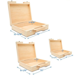 Customized <b>storage</b> box, portable carry-on <b>suitcase</b>, wooden toolbox, solid wood gift packaging box - Product Image 4