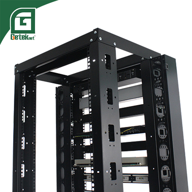 Geteknet 19 Inch Network 19\" Rack 22U 4pole Open Frame Server Racks with Stock Status for Networking and Data Storage