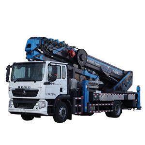 Truk Pengangkat Konstruksi JIUHE 45VK 45m dengan Boom Teleskopik Lipat, Truk <span class=keywords><strong>Platform</strong></span> Kerja Aerial - Product Image 1