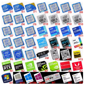 Gốc 10th Thế Hệ Intel Core <span class=keywords><strong>I9</strong></span> I7 I3 CPU Dính Máy Tính Xách Tay Logo Sticker Nhãn 10Gen Sticker Cho Bao Bì Nhận Dạng - Product Image 1