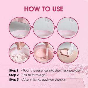 Productos para el Cuidado <span class=keywords><strong>de</strong></span> la Piel <span class=keywords><strong>de</strong></span> Marca Privada, Esencia Bioenzimática <span class=keywords><strong>de</strong></span> Cristal Rosa <span class=keywords><strong>de</strong></span> Aguas Profundas + <span class=keywords><strong>Polvo</strong></span> para Mascarilla, Set <span class=keywords><strong>de</strong></span> Suero Facial Antienvejecimiento e Iluminador - Product Image 2