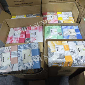 Tấm Ga Trải Giường 6pcs Red Blue <span class=keywords><strong>Pink</strong></span> <span class=keywords><strong>Queen</strong></span> <span class=keywords><strong>size</strong></span> modern Pattern in bedding Sheet Set với 1 flat & 1 được trang bị tấm với 4 gối - Product Image 6