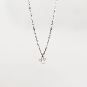 Non Tarnish Necklace Dainty JewelryStainless Steel Jewelry <strong>Guardian</strong> <strong>Angel</strong> Pendant Cute <strong>Gift</strong> for Kids - Product Image 1