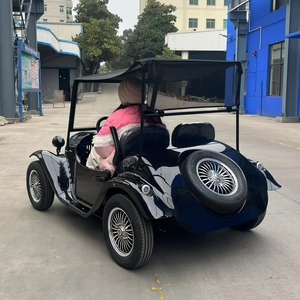 2026 Veicolo Elettrico Mini Retrò Vintage Nero di Ultima Generazione, Design Classico, Due Posti, Moderno, per il Turismo - Modello di Punta - Product Image 3