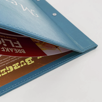 Menu de restaurant personnalisé en gros, présentoir de menu de luxe avec reliure à vis, menu A5 A4