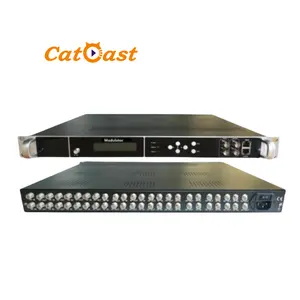 Cable TV digital Modulador 24 FTA a DVBT ISDBT modulador