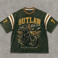 T-shirt graphique surdimensionné personnalisé OEM ODM pour homme, style streetwear vintage, imprimé aigle 3D, coupe ample, tee-shirt d'été