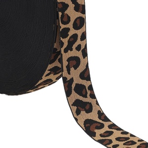 ยางยืดไนลอนลายเสือดาวและม้าลายขนาด 4 ซม. สินค้าขายดีข้ามประเทศ มีสินค้าในสต็อก อุปกรณ์ตกแต่งเสื้อผ้าสำหรับกระโปรง <span class=keywords><strong>กางเกง</strong></span> และเข็มขัด - Product Image 5