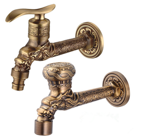 Estilo inglés antiguo grifo de latón decorativo jardín grifos - Product Image 4
