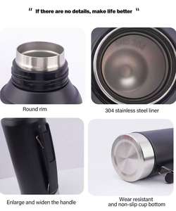 Ensemble thermos en acier inoxydable de 1300 ml avec 2 tasses et bombillas, gourde isotherme sous vide pour <span class=keywords><strong>Yerba</strong></span> Mate, kit de voyage portable - Product Image 5