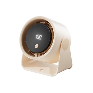 Ventilateur de bureau Turbo avec affichage numérique, ventilateur de circulation haute vitesse rechargeable pour le bureau, la maison, l'été - Product Image 5