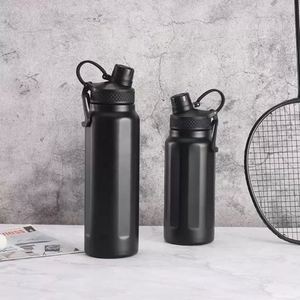 Bouteille isotherme portable d'extérieur 750 ml 950 ml en acier inoxydable avec couvercle à poignée - Product Image 4
