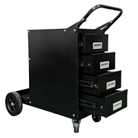 Chariot de soudeur mobile haut de gamme en acier robuste avec 4 tiroirs pour machine à souder, chariot de rangement d'outils, vente en gros