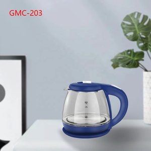 Bouilloire <span class=keywords><strong>électrique</strong></span> sans fil en verre de 1,0 L, <span class=keywords><strong>théière</strong></span>, 360 degrés, haute qualité, LED bleue, appareil de cuisine, usage domestique - Product Image 4