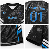 Conjunto de Uniforme de Fútbol Personalizado para Adultos, Camiseta y Pantalones Cortos de Fútbol para Hombre, Malla Transpirable de Secado Rápido, Venta al Por Mayor, Ropa Deportiva para Equipos, Pedido Directo de Fábrica